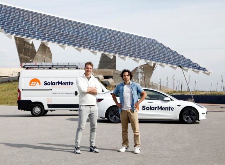 SolarMente co founders Wouter Draijer and Victor Gardrinier