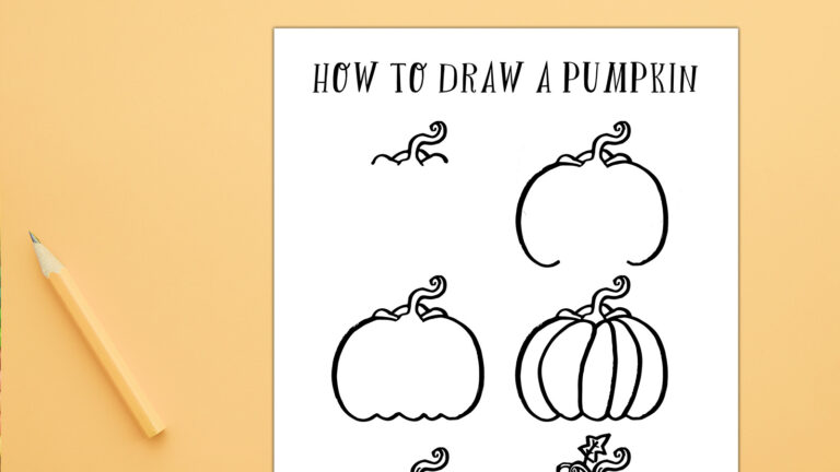 How to Draw a Pumpkin Feature