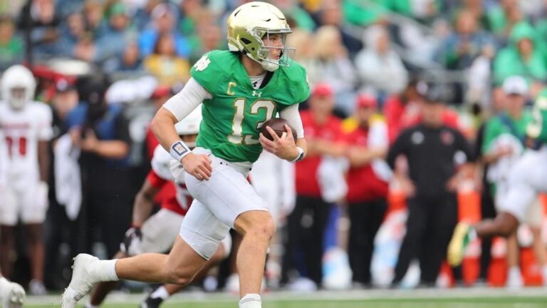 riley leonard notre dame getty images