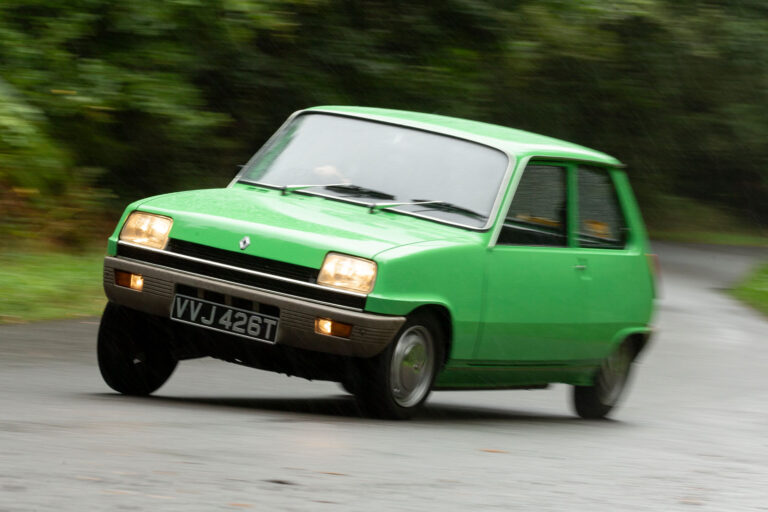 classic renault 5 front cornering