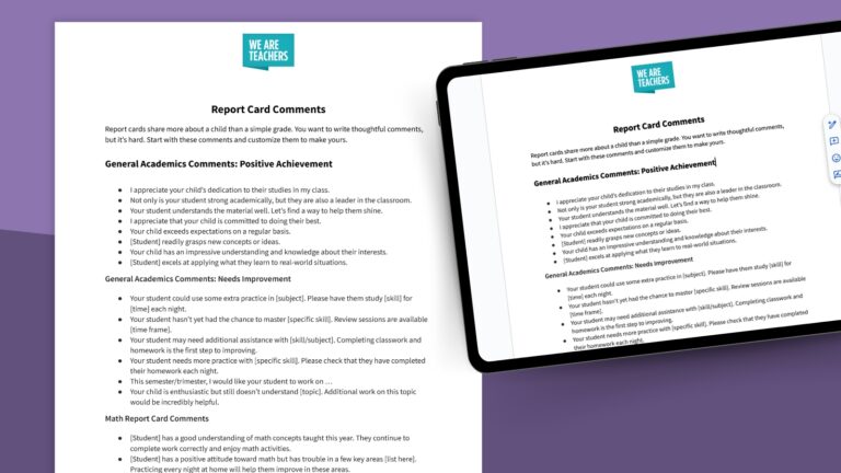 report card comments 1 1
