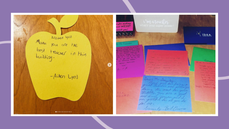 thank you note to teacher
