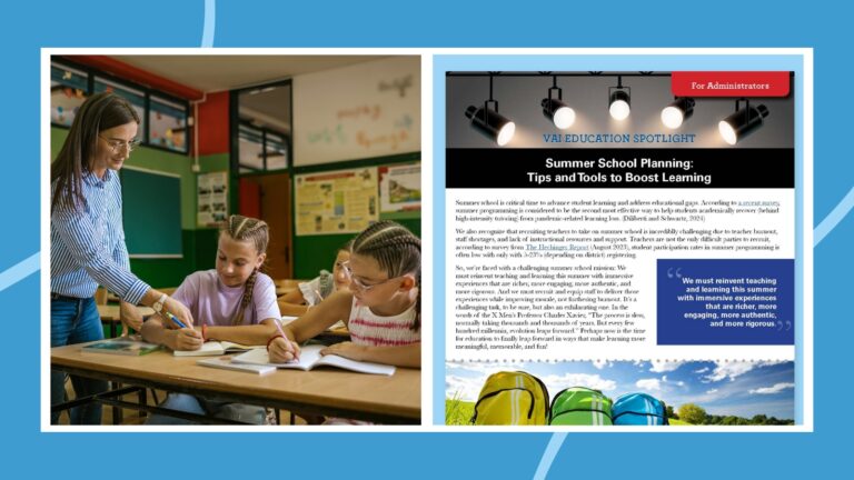 van andel summer school planning feature