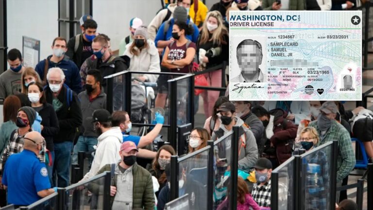 real id and tsa lines
