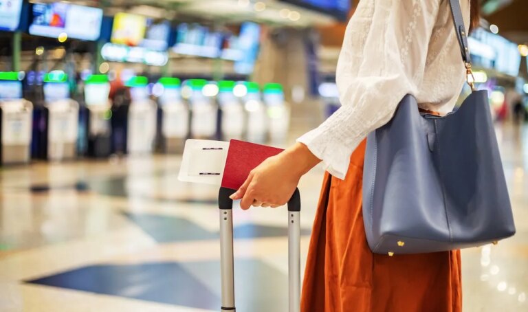 woman at airport