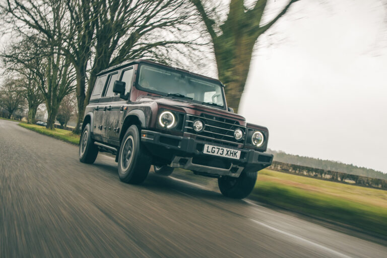 ineos grenadier driving fast